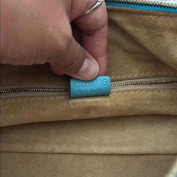 Rare Celine Vintage Barrel Elegant Blue Handbag - Picture 13 of 13